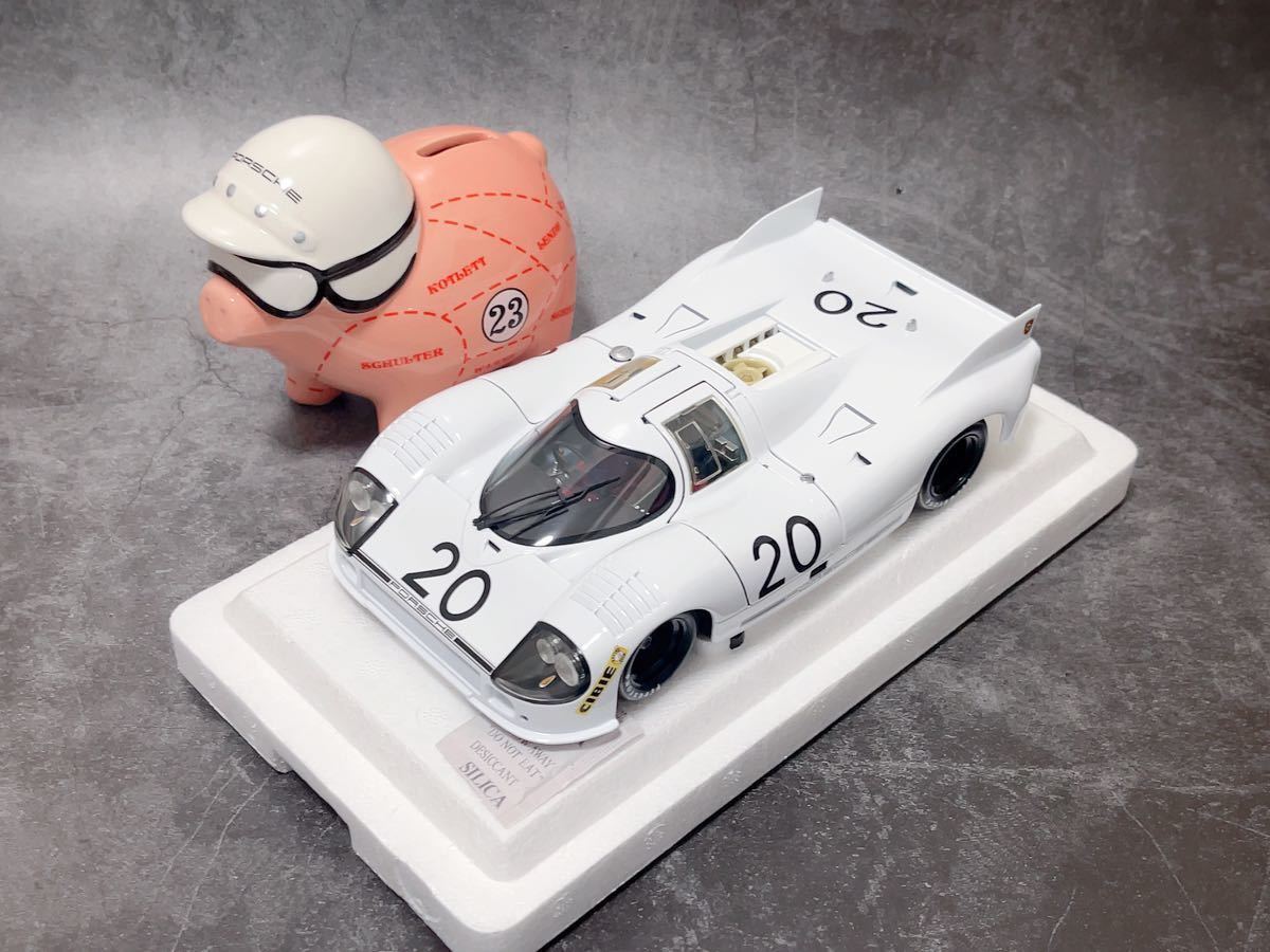 1/18 ミニチャンプス　PMA Porsche 917/20 3h Le Mans 1971　ホワイトビック　ポルシェ　330PCS限定品(おまけ付き: ピンクピッグ　貯金箱)