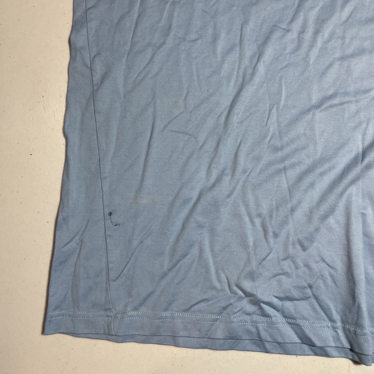 IZOD 水 ブルー 刺繍ロゴ ゴルフ トレーニング用 ハイネック インナーシャツ XLサイズの画像3