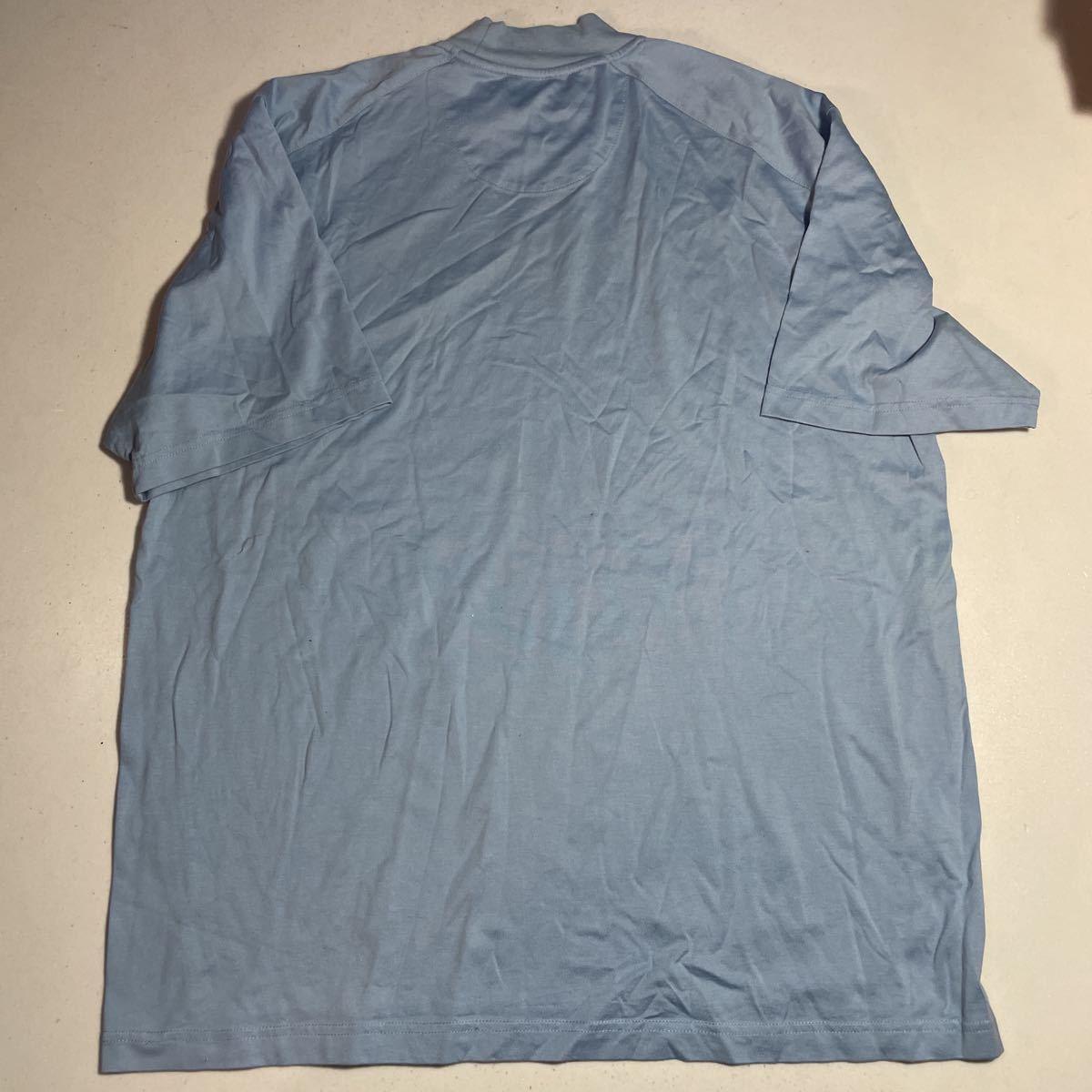 IZOD 水 ブルー 刺繍ロゴ ゴルフ トレーニング用 ハイネック インナーシャツ XLサイズの画像7