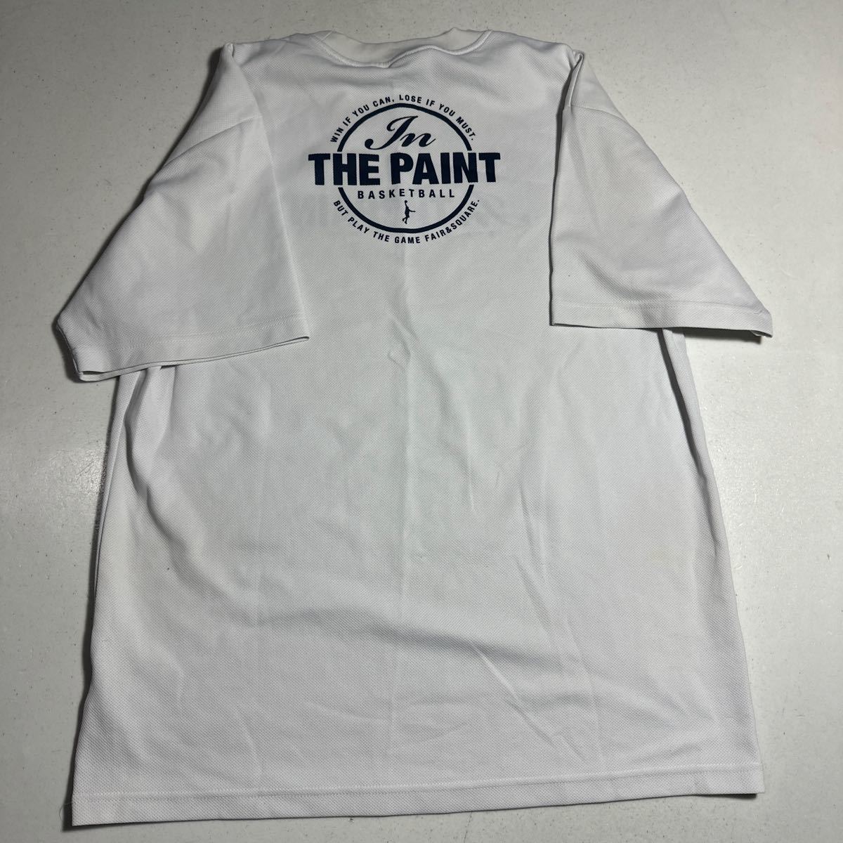 インザペイント IN THE PAINT 白 ホワイト バスケットボール トレーニング プラクティスシャツ XLサイズ_画像8