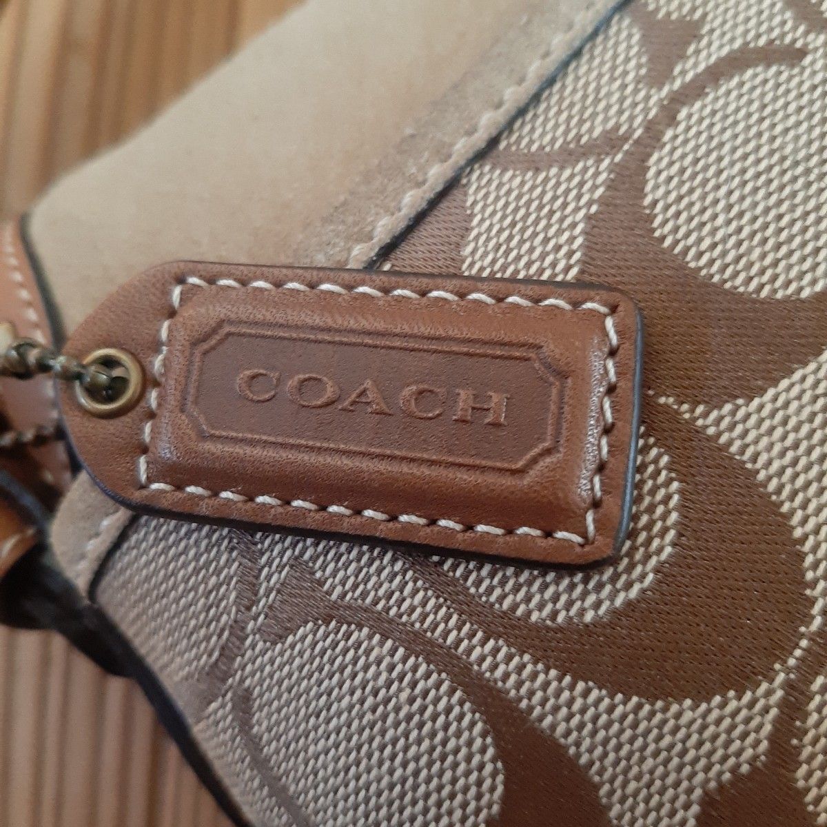 美品☆COACH☆ シグネチャー ハンドバッグ　ショルダーバッグ