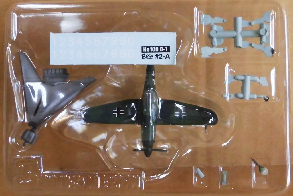 エフトイズ 1/144 WWII ウォーバードコレクション 2-a ハインケルHe100 D-1 先行量産型(プロバガンダ部隊)_画像1