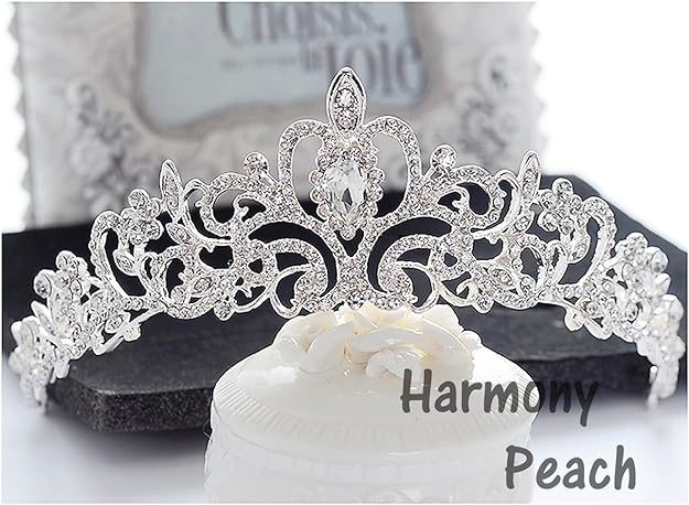 ** wedding wedding accessory Tiara .. pearl rhinestone bride party wedding silver ( Princess type )