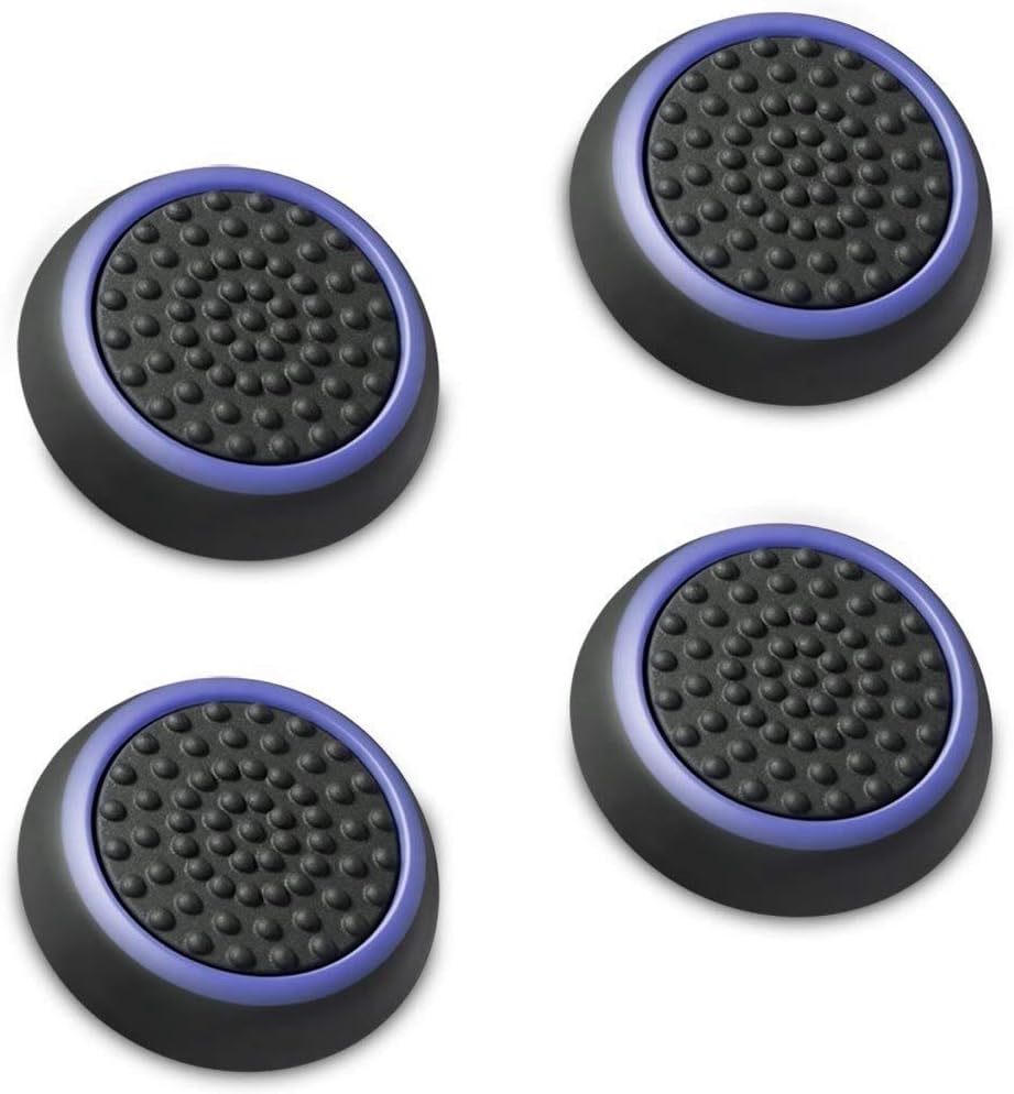 **(4 piece set / purple + black ) analogue stick protective cover joystick cover assist cap controller exclusive use 