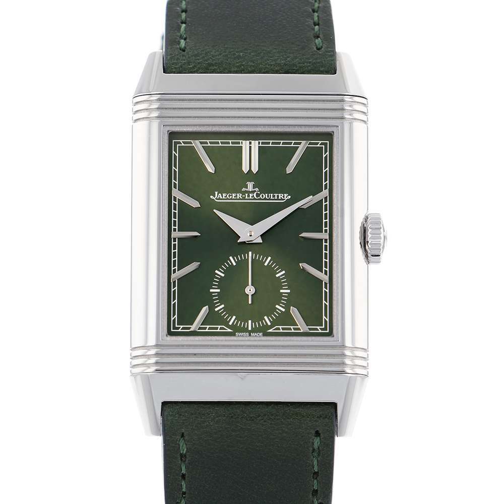 ジャガールクルト レベルソ トリビュート Q397843 JAEGER LECOULTRE 腕時計 グリーン文字盤 【安心保証】