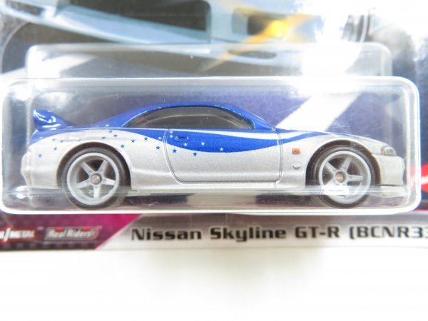 n981 ホットウィール プレミアム ワイルドスピード Nissan Skyline GT-R (BCNR33) 日産スカイライン QUICK SHIFTERS_画像3