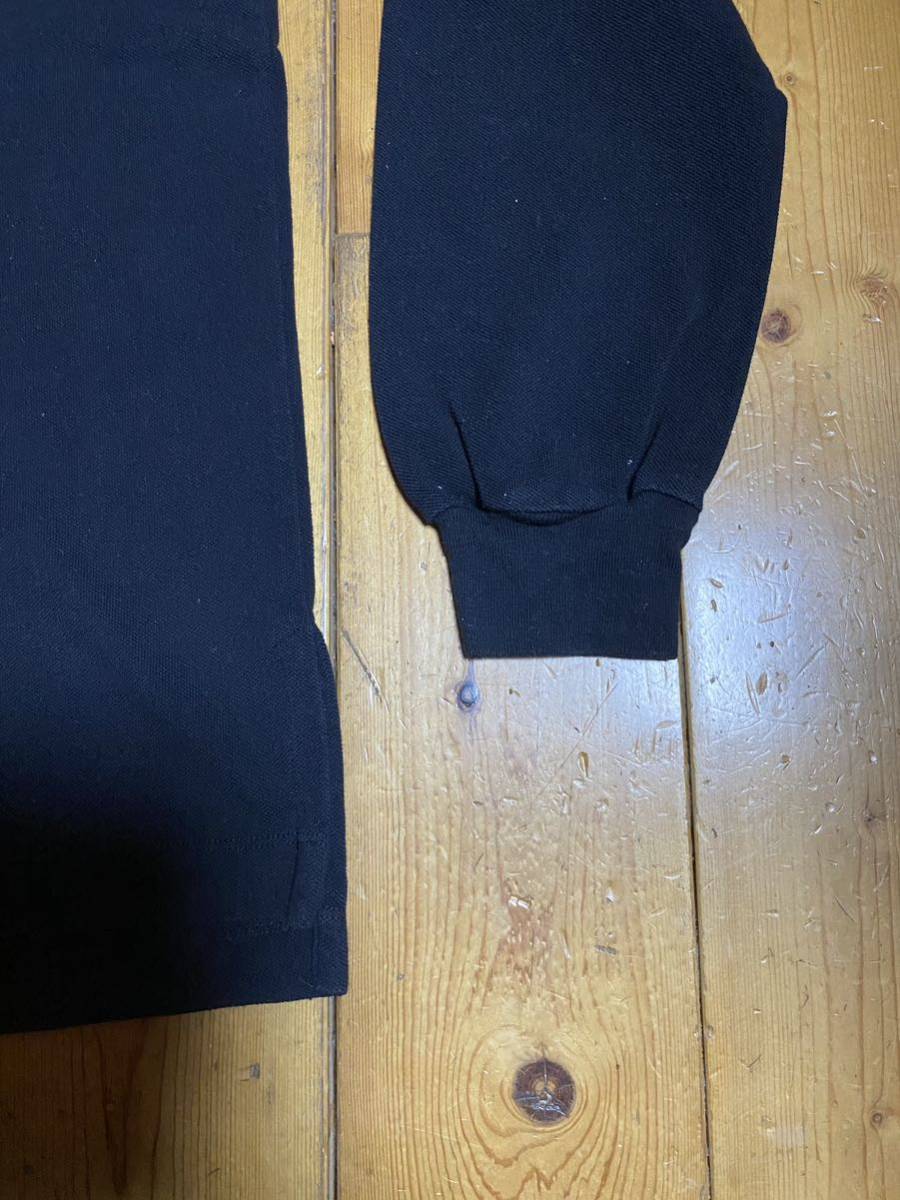 メンズ エンポリオアルマーニ 黒 長袖 ポロシャツ Lサイズ イタリア製_画像3