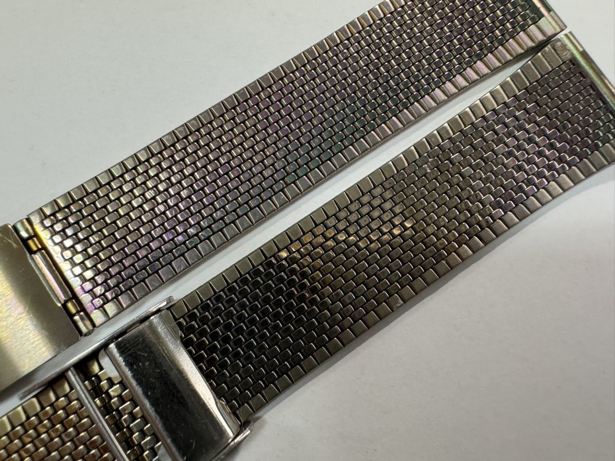 BAMBI ラグ幅18mm用 Oscar腕時計のベルト 中古 バンビ ブレス バンド ベルト ステンレスベルト ブレスレット stainless steel 122-1_画像4