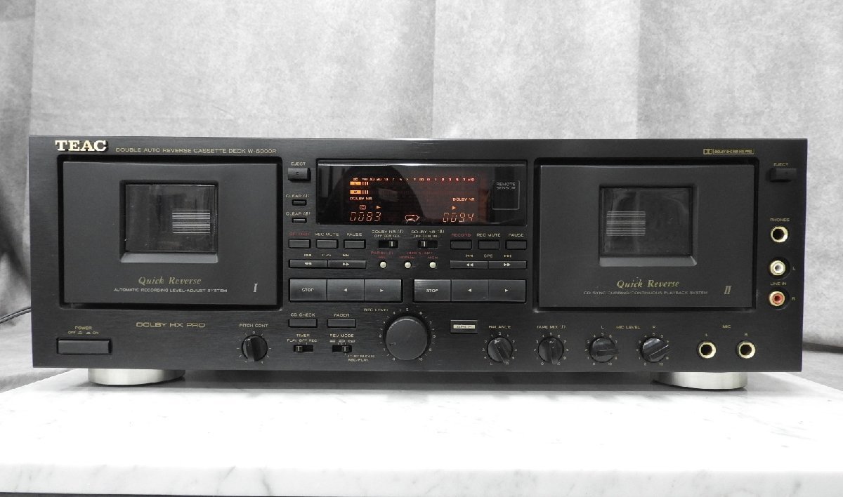 〇【神殿店】TEAC ティアック W-6000R カセットデッキ　　〇ジャンク〇_画像2