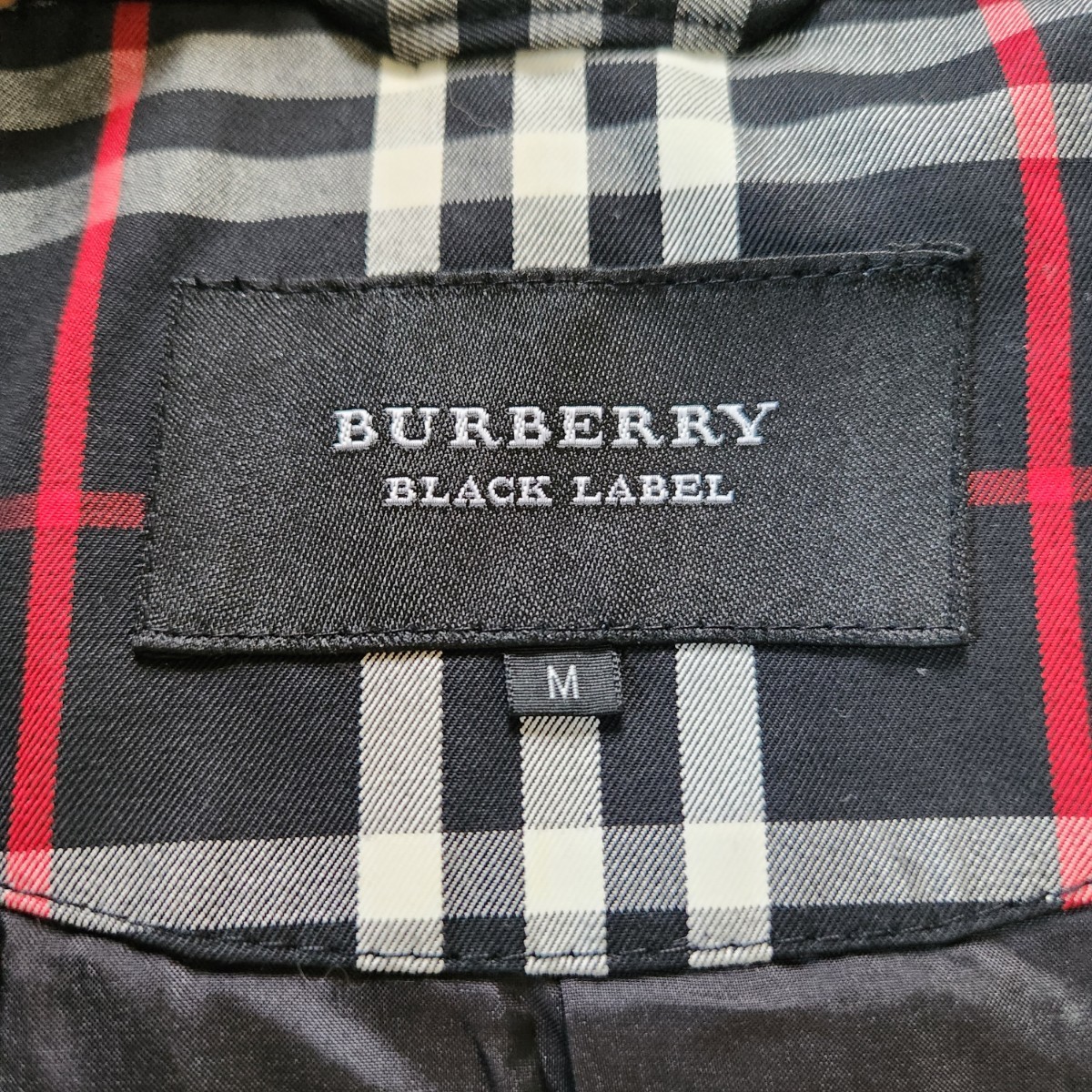 美品 バーバリー ブラックレーベル【ラムレザー 人気サイズ M】BURBERRY BLACKLABEL シャツジャケット レザーシャツ レザージャケット 羊革_画像9