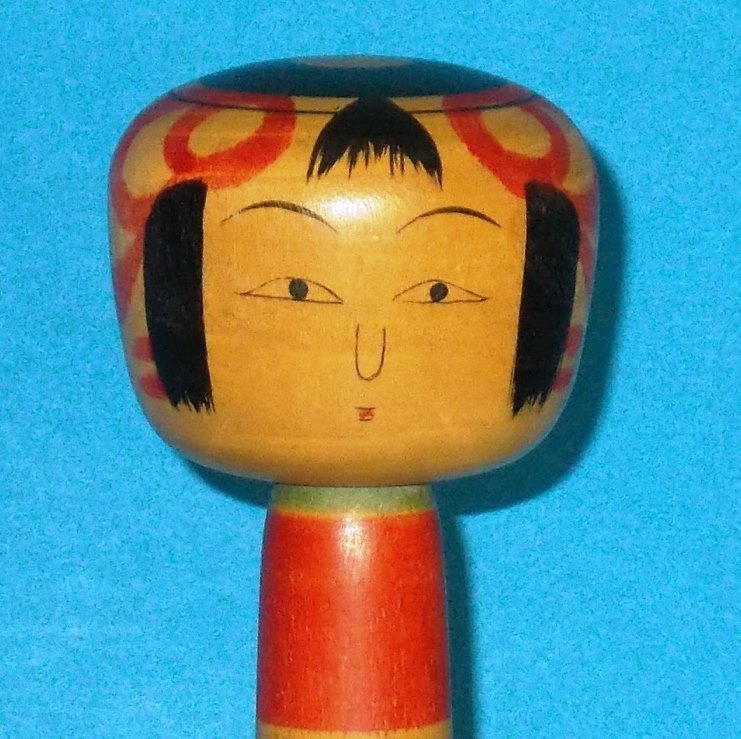 こけし　高橋忠蔵　７寸(22cm）　74歳　_画像1