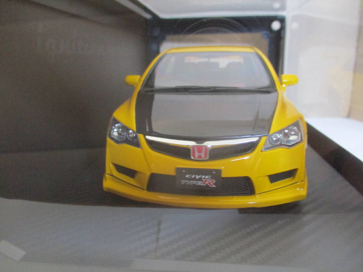 イグニッションモデル Honda CIVIC FD2 TYPE R Yellow 1/18 IG2831 ホンダ シビック タイプR イエロー ignitionmodel_画像2