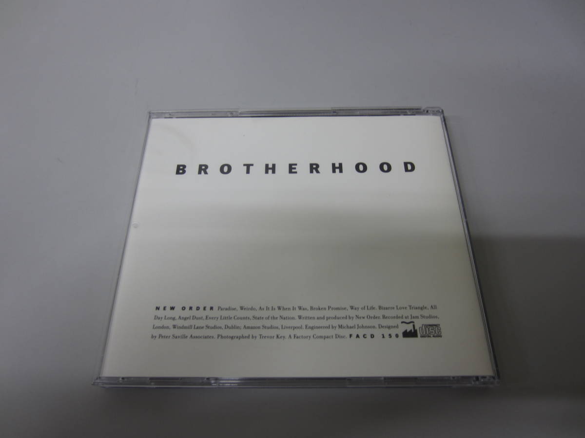 New Order/Brotherhood UK盤オリジナルCD FACD150 シンセポップ ポストパンク ネオサイケ Joy Division Warsaw Be Music The Other Two_画像3