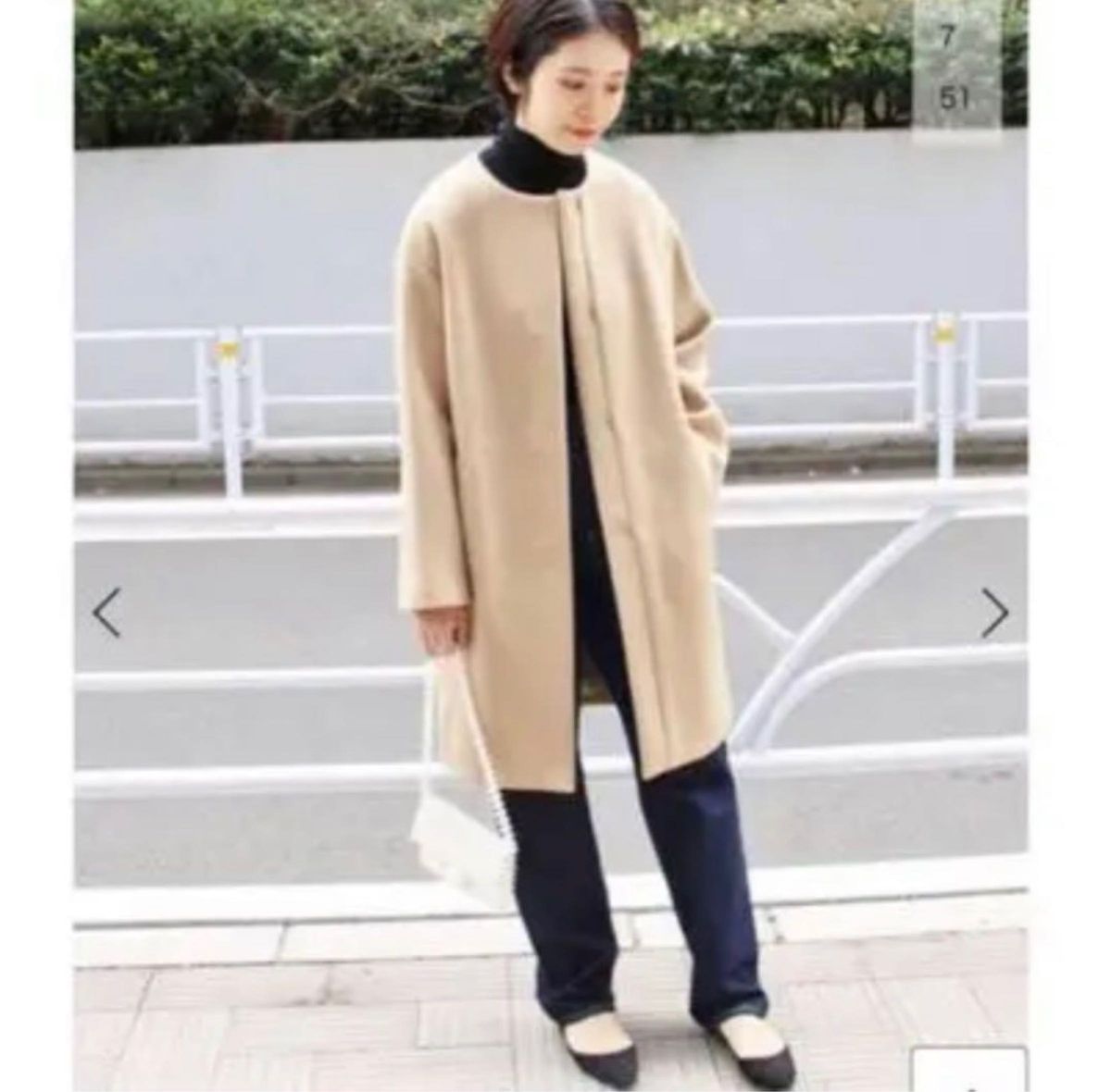 美品 イエナ IENA 二重織シャルムノーカラーコート 38|Yahoo 美品 イエナ IENA 二重織シャルムノーカラーコート 38|Yahoo