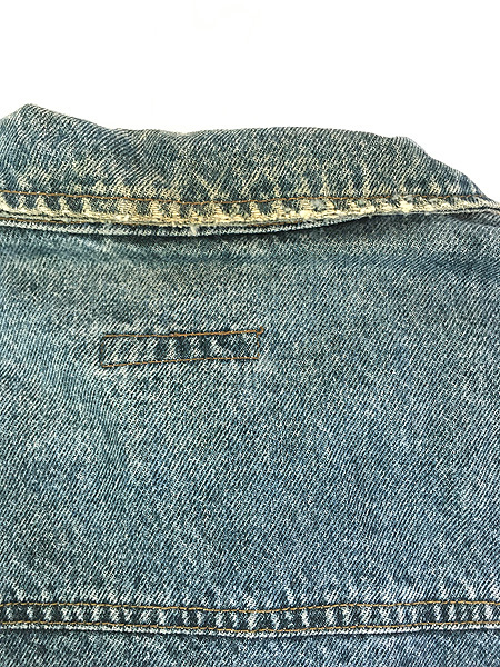 古着 90s USA製 CK Calvin Klein Sport 4ポケット ブルー デニム エンジニア ジャケット Gジャン XL_画像8
