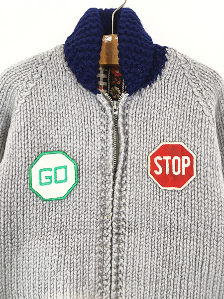  Kids old clothes 60s locomotive vehicle badge attaching heavy knitted couch n jacket 7-8 -years old rank old clothes 