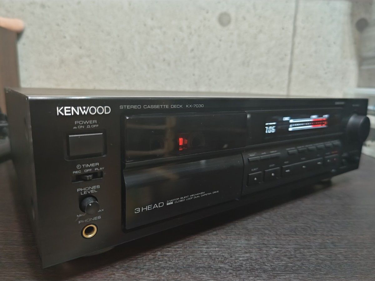 KENWOOD KX-7030 ３ヘッドカセットデッキ