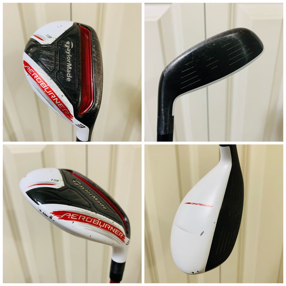 6065 全てTaylorMade 14本　メンズ　右利き　ゴルフクラブフルセット　テーラーメイド AEROBURNER エアロバーナー　キャディバッグ _画像5