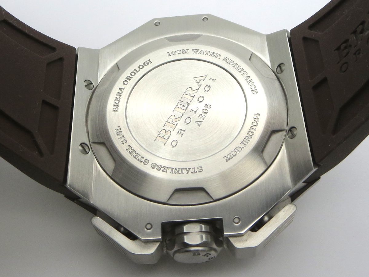 1000円スタート 腕時計 BRERA OROLOGI ブレラオロロジ グランツーリスモ BRGTC54 クオーツ QZ メンズ 付属品付 SKS △K60013_画像5