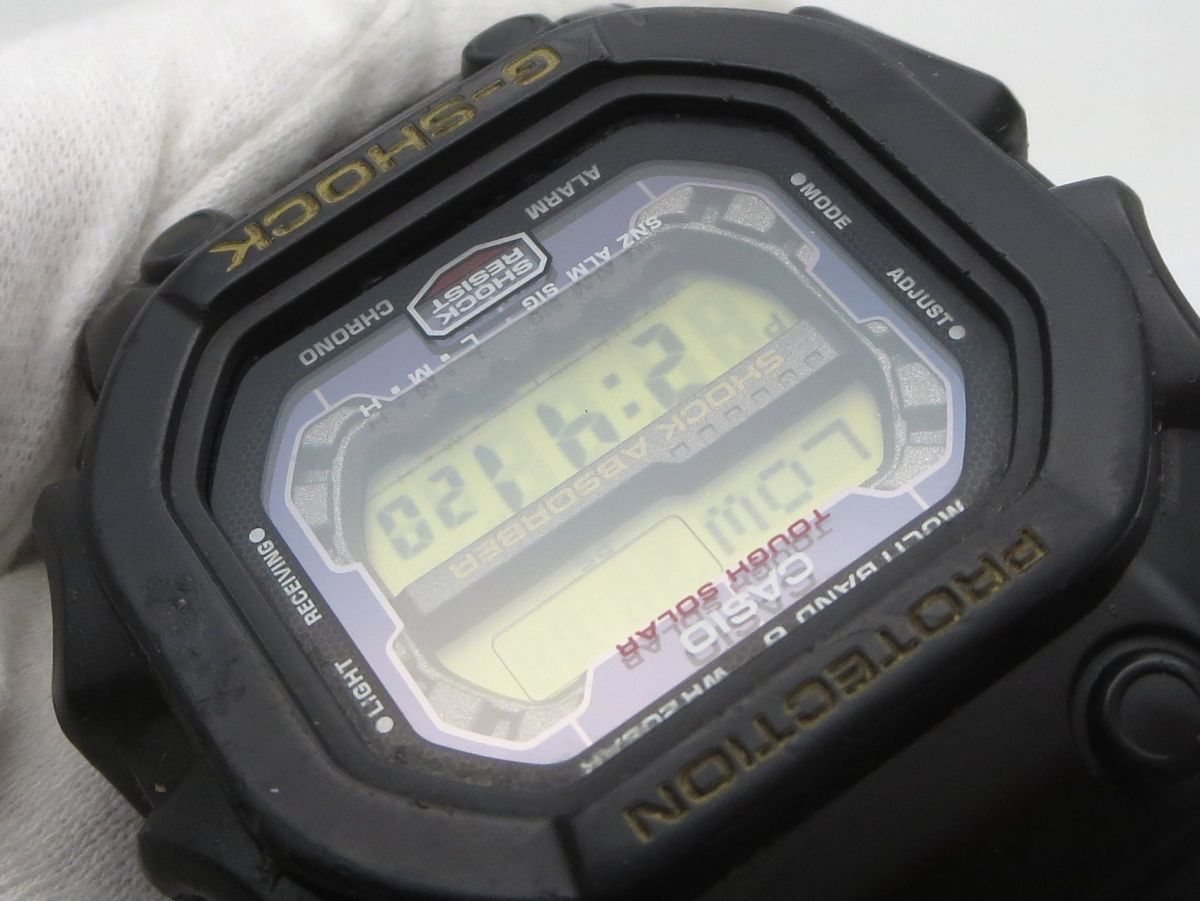 1000円スタート 腕時計 CASIO カシオ G-SHOCK ジーショック 3220 GXW-56 電波ソーラー ブラック デジタル メンズ 10 J60026_画像10