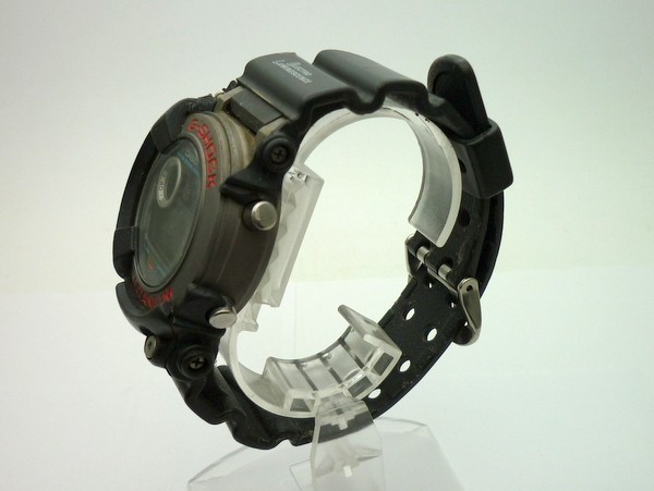 1000円スタート 腕時計 CASIO カシオ G-SHOCK 1294 DW-8200 FROGMAN フロッグマン クオーツ デジタル アラームクロノ ブラック 9 K718_画像2