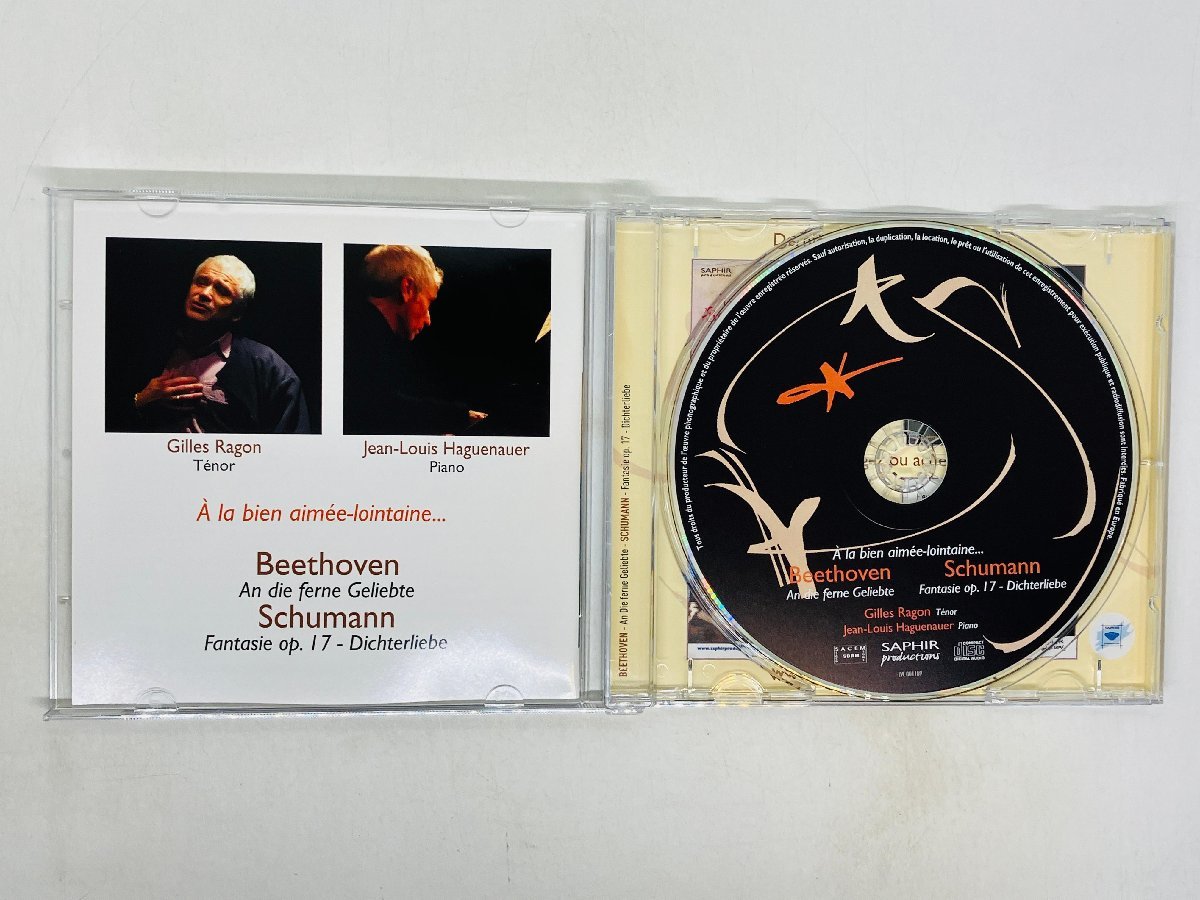 即決CD Beethoven An Die Ferne Geliebte / Gilles Ragon , Jean-Louis Haguenauer / Sapir LVC 001 109 Z55_画像3