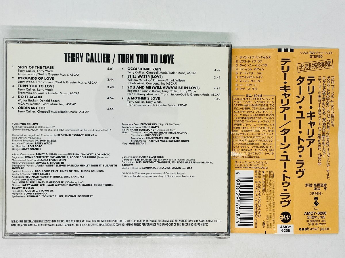 即決CD TERRY CALLIER Turn You To Love / テリー・キャリアー ターン・ユー・トゥ・ラヴ 帯付き AMCY-6288 K04_画像2