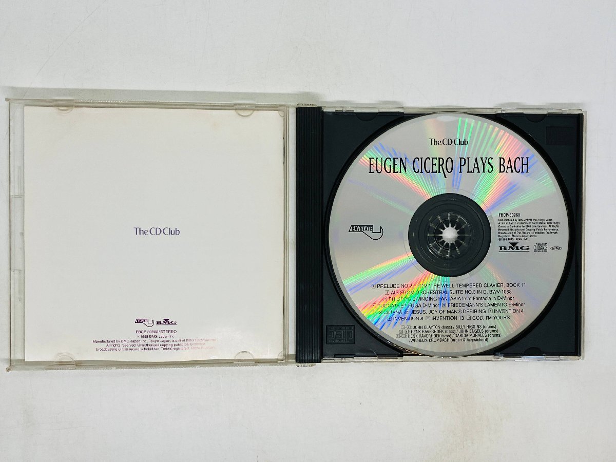 即決CD EUGEN CICERO plays BACH / オイゲン キケロ プレイズ バッハ FBCP-30968 Z55_画像3