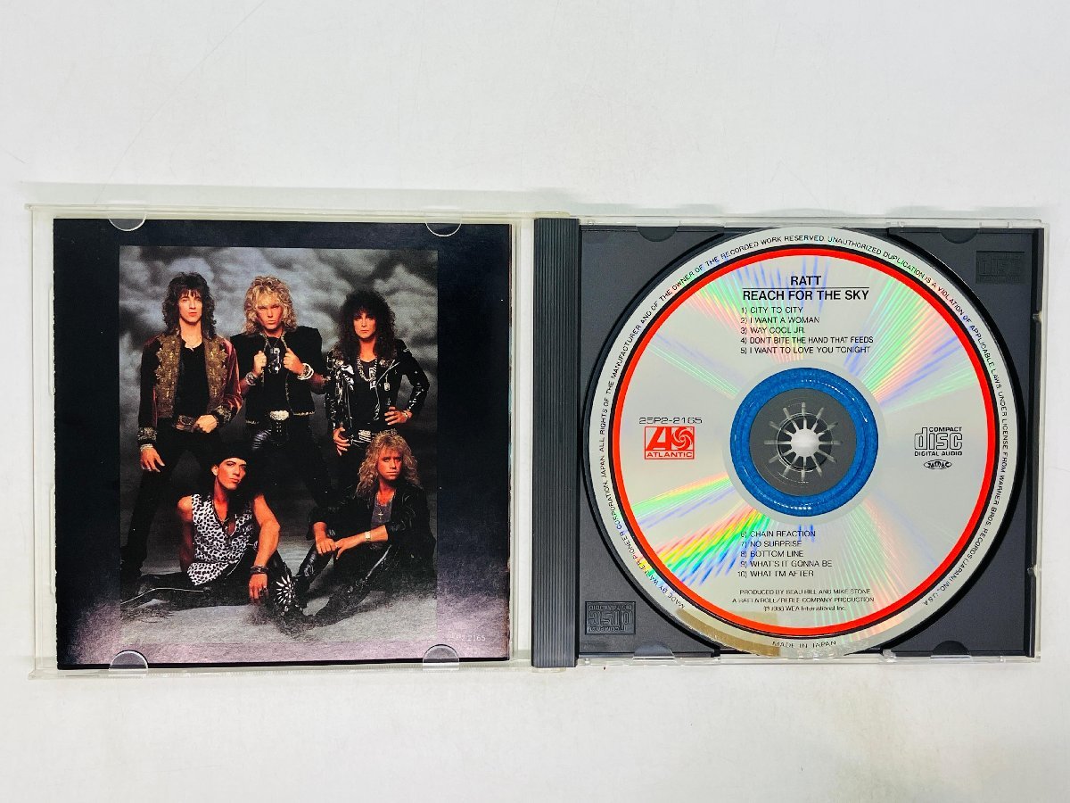 即決CD 旧規格 RATT Reach For The Sky / ラット リーチ・フォー・ザ・スカイ 帯付き 来日記念盤 25P2-2165 Z49_画像3