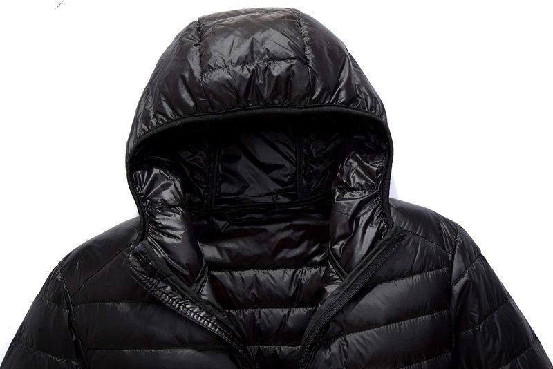 (新品) フード ダウン ジャケット 中綿ブルゾン Down jacket オリーブグリーン色 サイズ 3XＬ【送料無料】_他の色も出品しているので画像は共有です