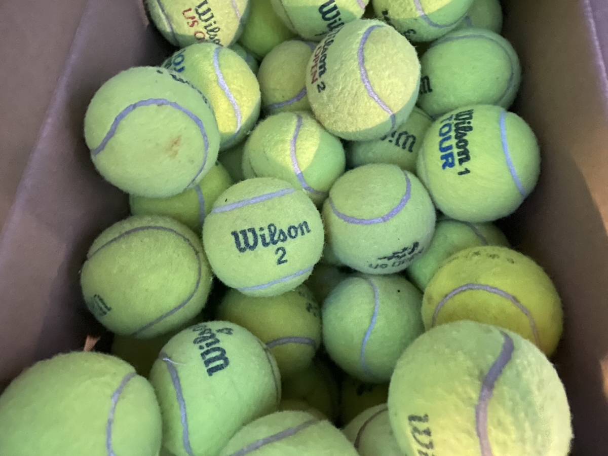 【硬式テニスボール 96球 まとめて】ウィルソン wilson 中古 大量_画像3