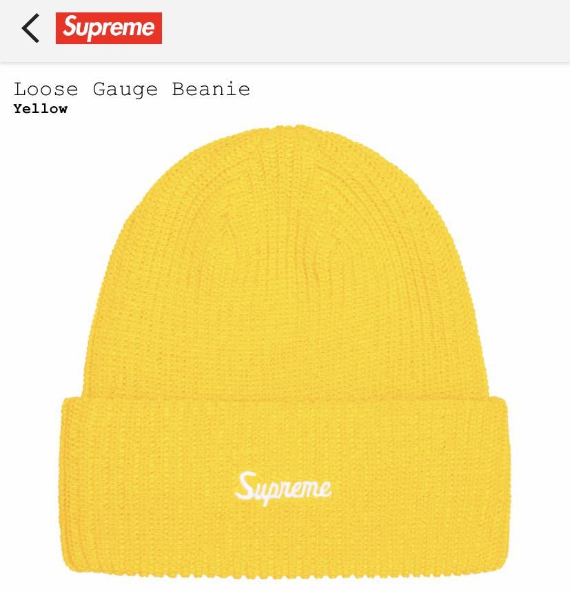 Supreme Loose Gauge Beanie イエロー ビーニー New Era シュプリーム BOX LOGO ボックスロゴ ニットキャップ ニューエラ