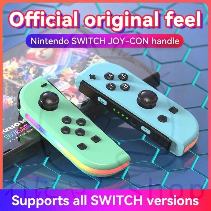 Nintendo Switch Joy-Con 紫-黄 (連射・LED内蔵)