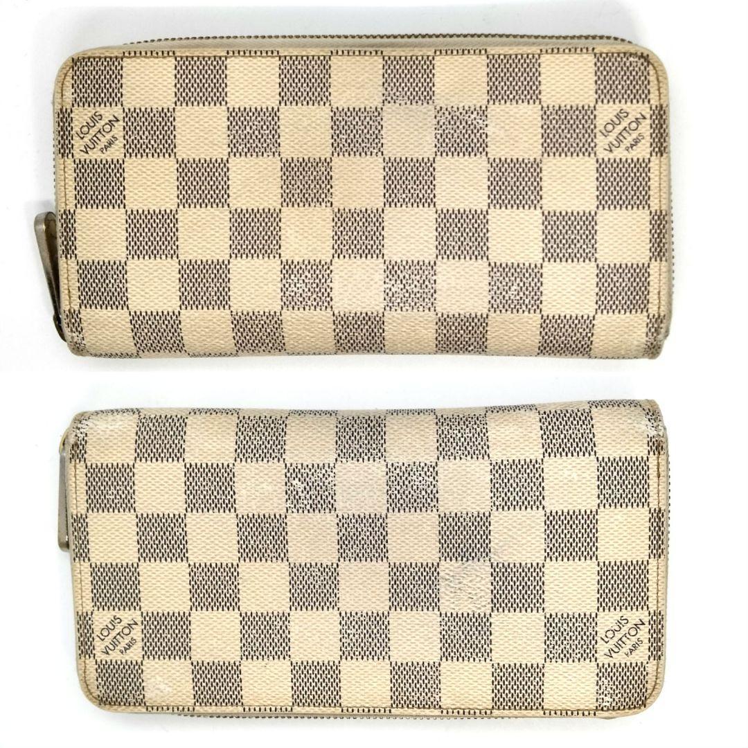 送料無料 Louis Vuitton ルイヴィトン カード入れ×8 ダミエ アズール ジッピーウォレット ラウンドファスナー 長財布 N60019  男女兼用