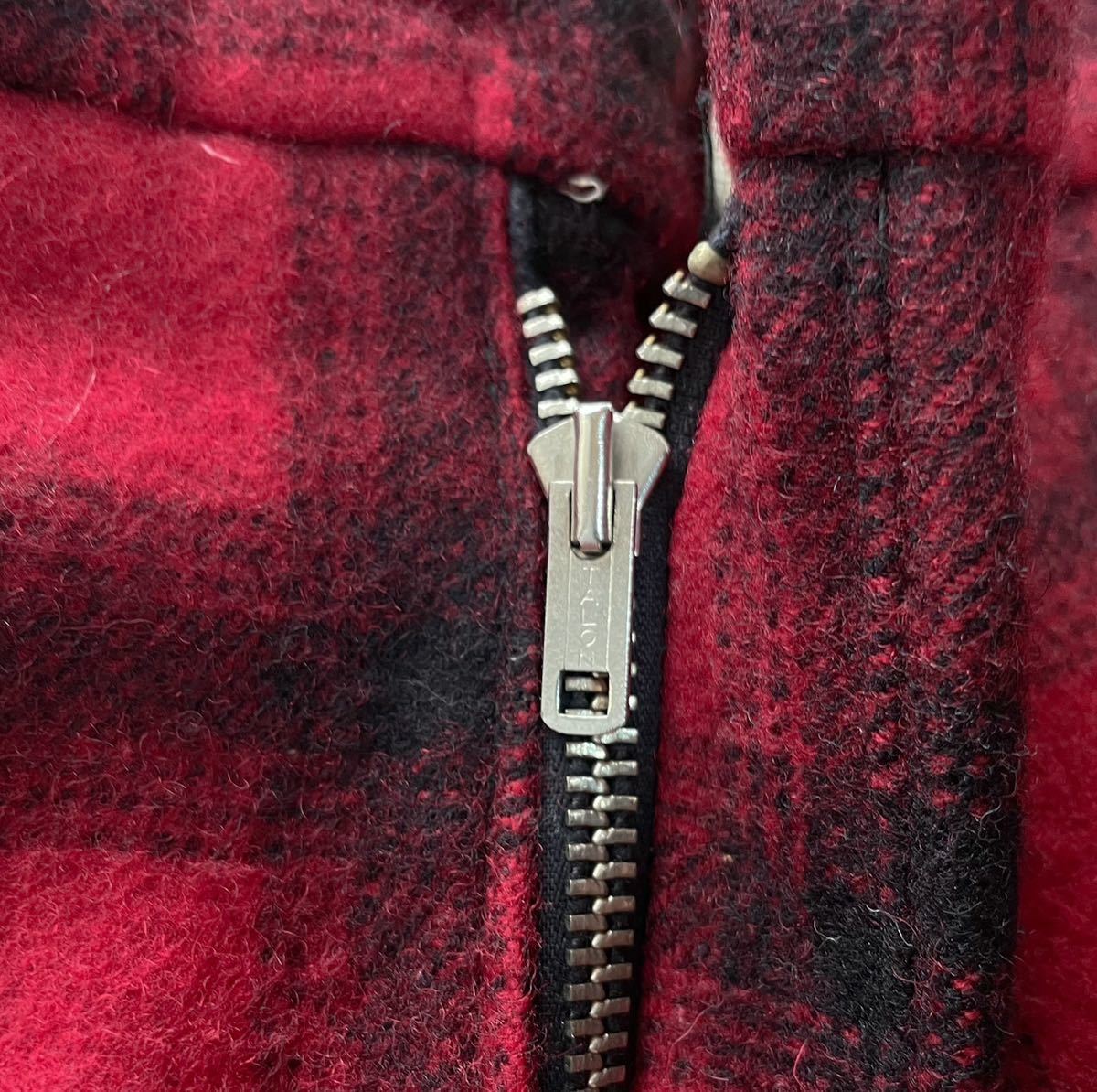 50s Woolrich ウールリッチ 希少 裏地付き チェック柄 ジョッパーズパンツ 紙タグ付き ハンティング W35 ヴィンテージ 防寒_画像3