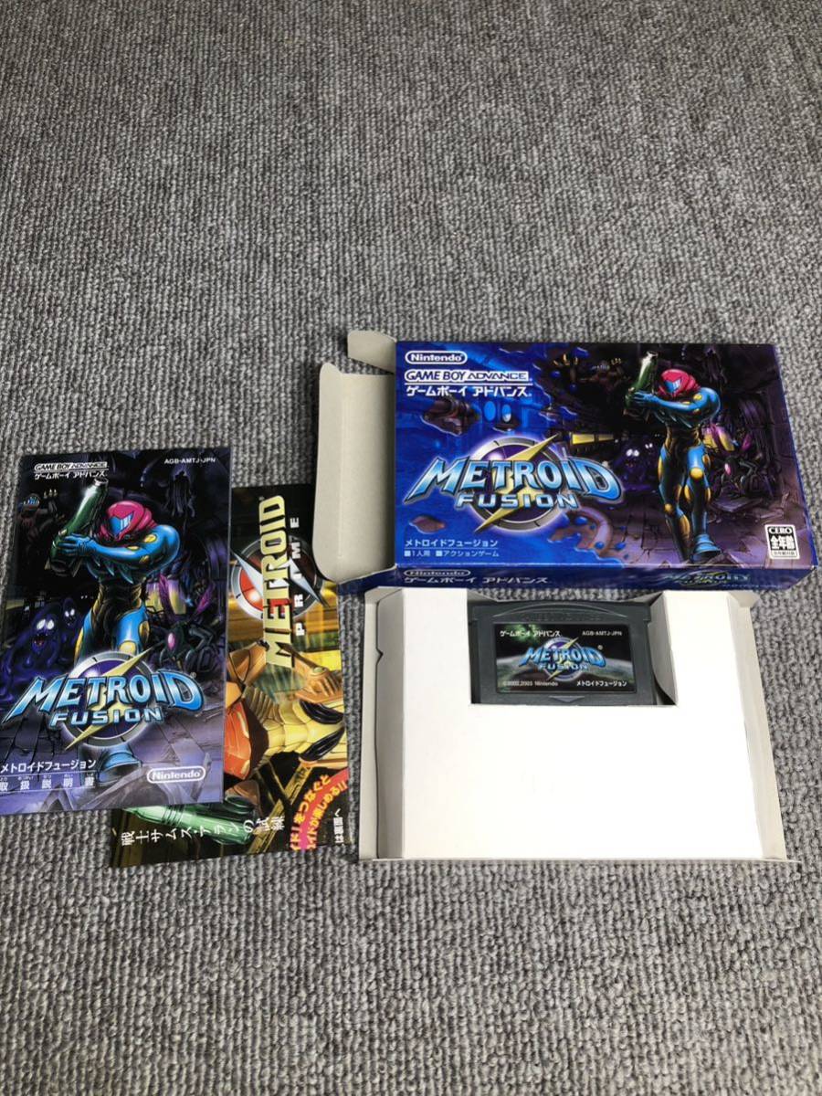 GBAソフト　METROID FUSION メトロイドフュージョン　箱説明書付き_画像1