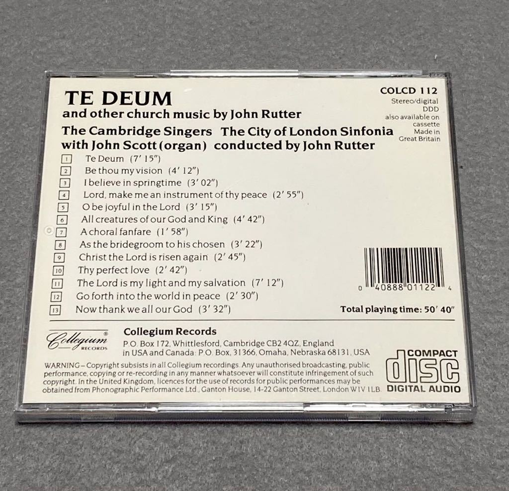 CD/ ラッター：テ・デウムと教会音楽集 / ラッター& ケンブリッジ・シンガーズ、シティ・オヴ・ロンドン・シンフォニア_画像2