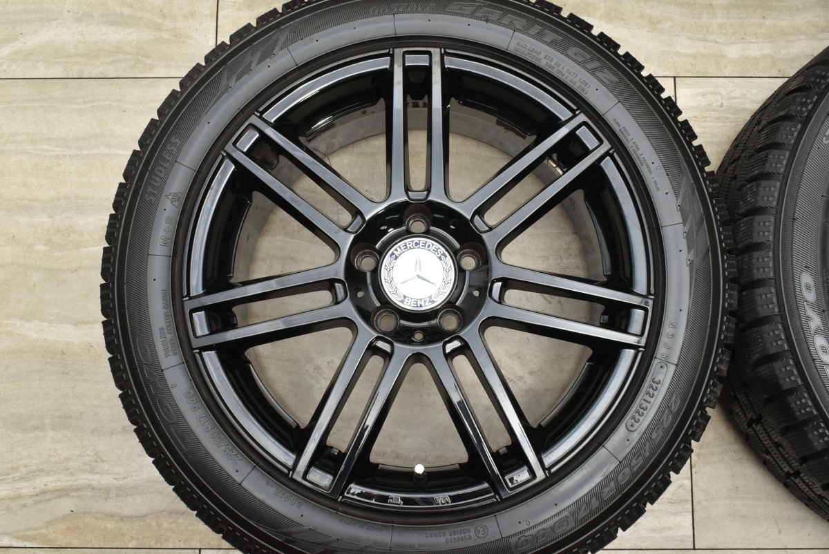 【バリ溝】ユーロテック 17in 7.5J +47 PCD112 トーヨー ガリット GIZ 225/50R17 ベンツ W177 Aクラス W247 Bクラス Cクラス CLAクラス_画像3