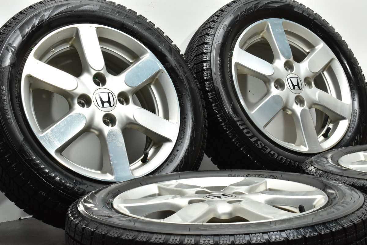 【バリ溝】ホンダ N-BOX 純正 14in 4.5J +40 PCD100 ブリヂストン ブリザック VRX2 155/65R14 N-ONE N-WGN 流用 スタッドレス 即納可能_画像2