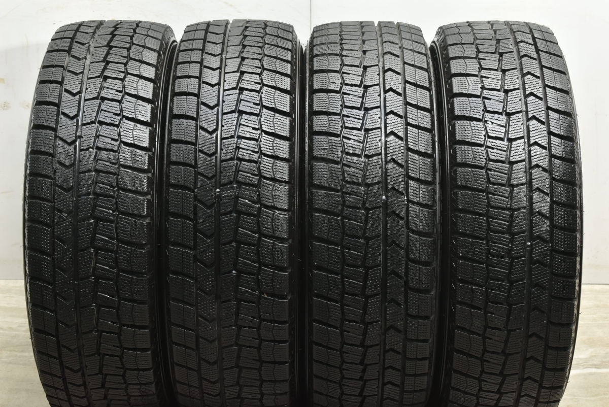 【バリ溝 美品】JP STYLE 15in 5.5J +43 PCD100 ダンロップ ウィンターマックス WM02 185/60R15 アクア フィールダー ヤリス フィット_画像8