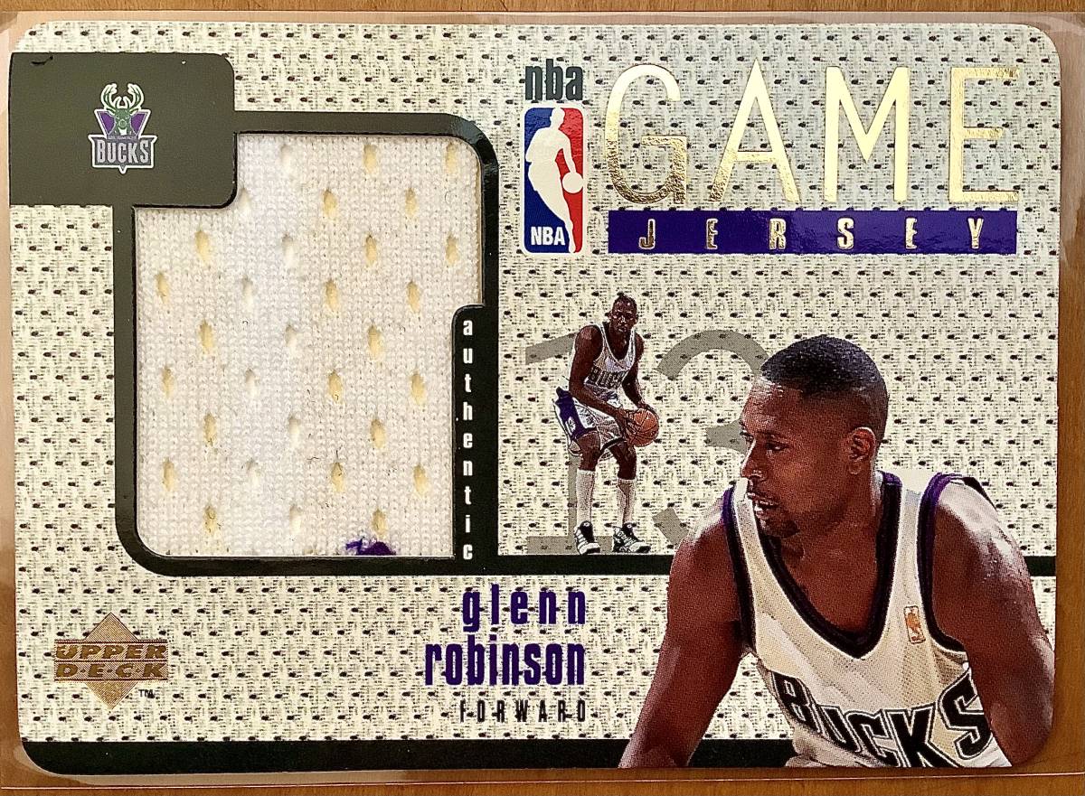 Upper Deck 97-98 Game Jersey #GJ19 GLENN ROBINSON 2colors グレン・ロビンソン　ジャージーカード 2色　超レア！_画像1