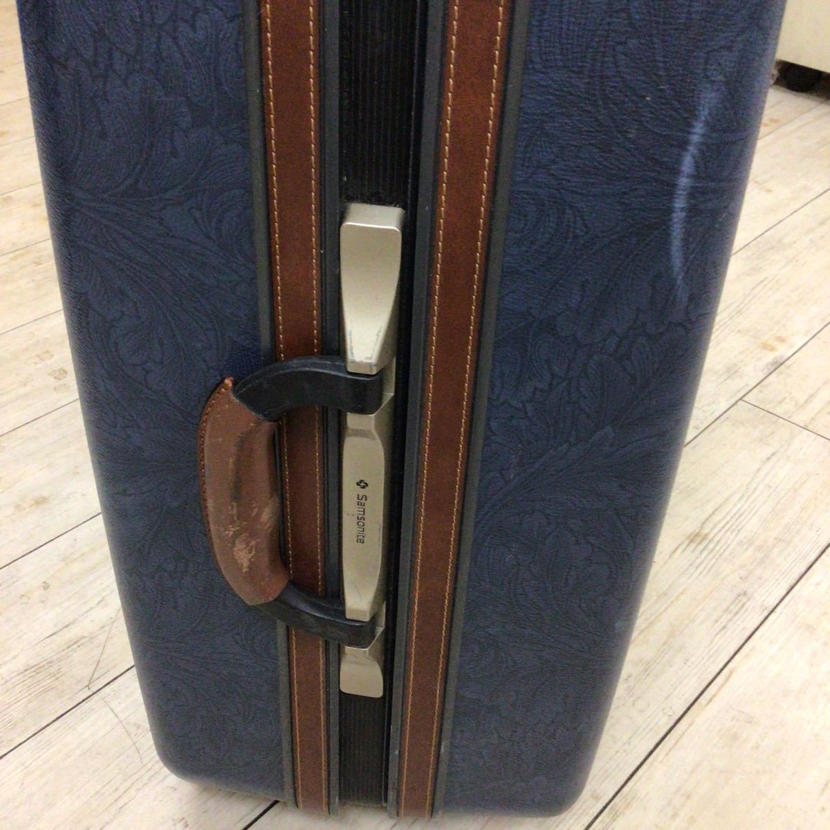 サムソナイトSamsonite スーツケース大型　本革　キャリーバッグ　_画像8