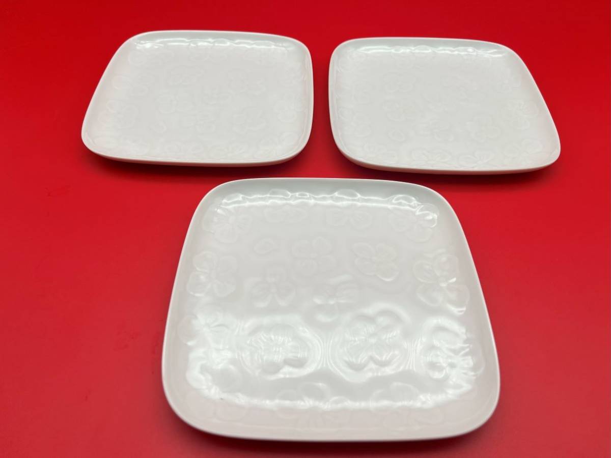白山陶器　ケーキ皿　3枚セット　【未使用長期保管品】_画像1
