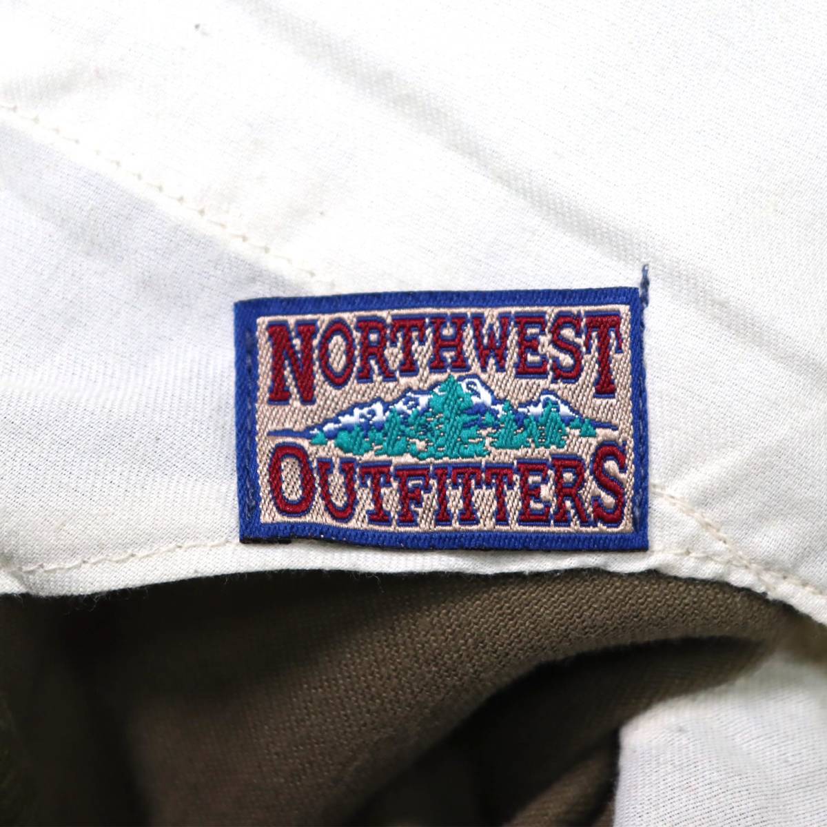 [実寸30/30.5] 90s Northwest Outfitters タック パンツ オリーブ ブラウン チノ スラックス モールスキン ビンテージ vintage 80s_画像4