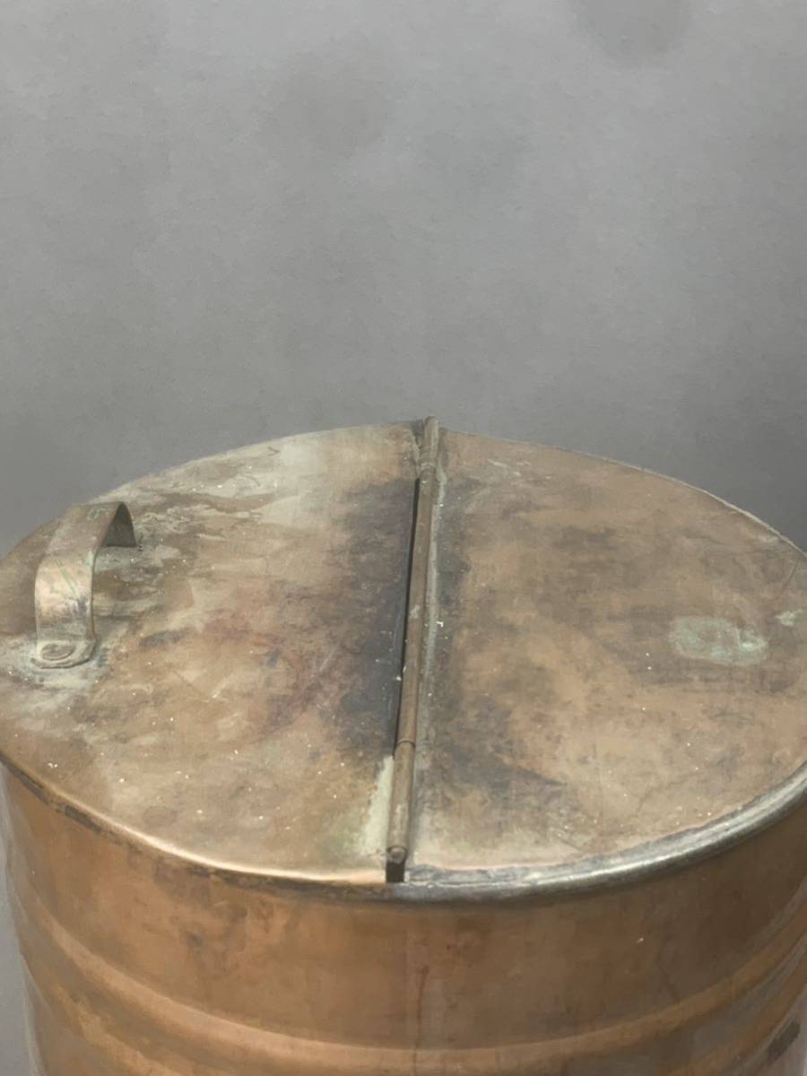 湯沸かし 銅製 煙突用 湯沸し 検索 アンティーク ヴィンテージ ガレージの温水 煙突ストーブ 廃油ストーブ_画像2