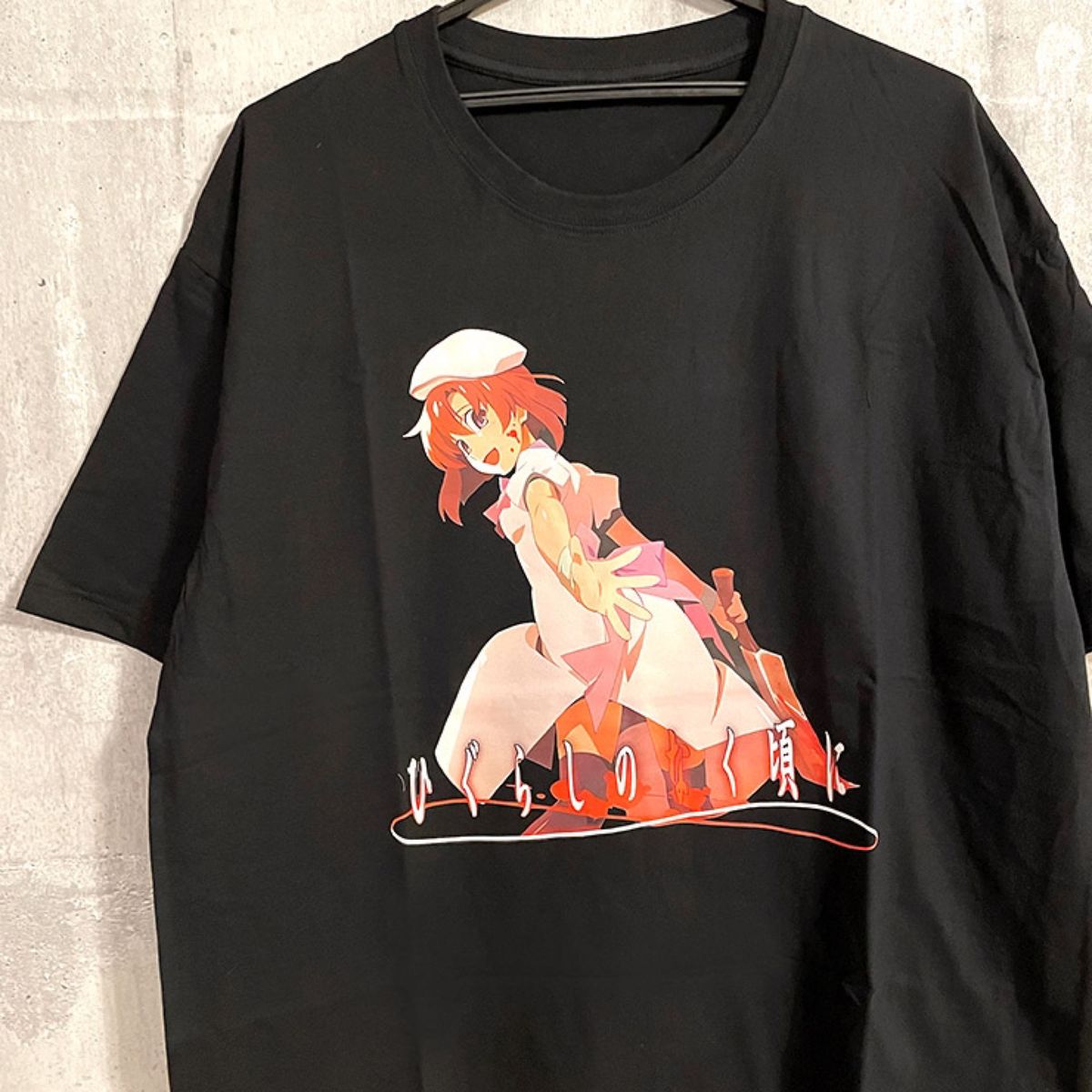 ひぐらしのなく頃に Tシャツ　漫画　アニメ　竜宮レナ　エモい　原宿　ホラー