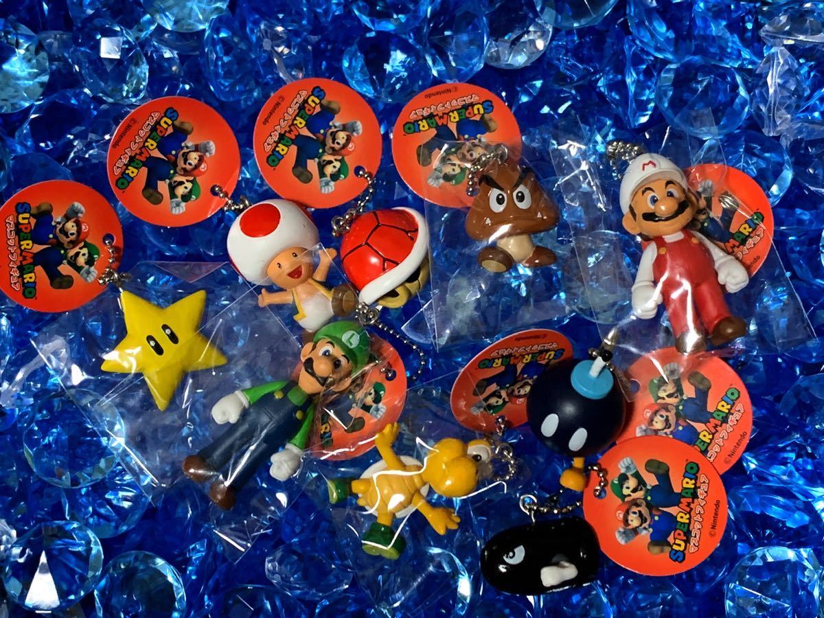  super Mario mascot key holder all 9 kind Mario Louis -jikinopi ok li Bvono konoko etc. not for sale unused USJ nintendo free shipping 