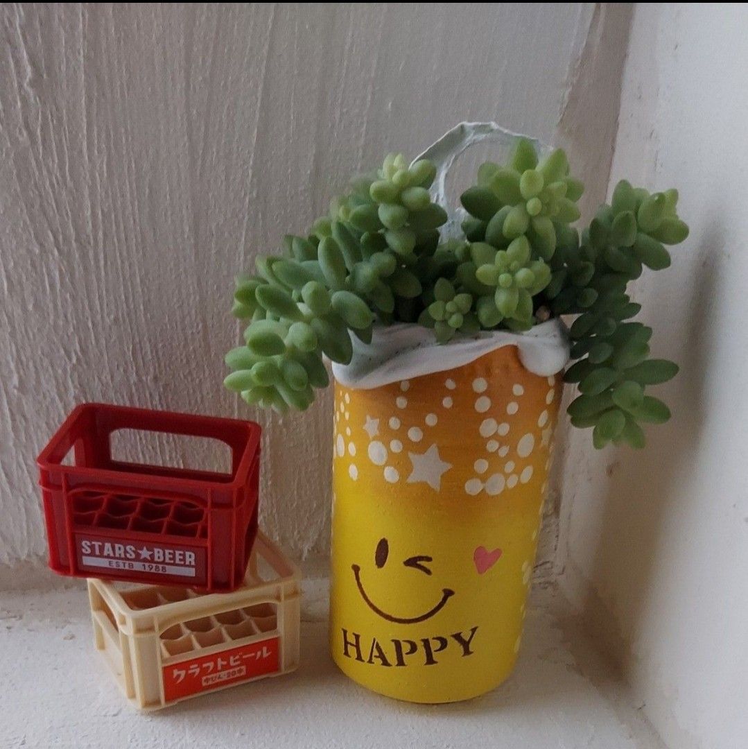 ニコビール缶（大）１個⑪　ハンドメイド/ガーデニング雑貨/リメイク缶