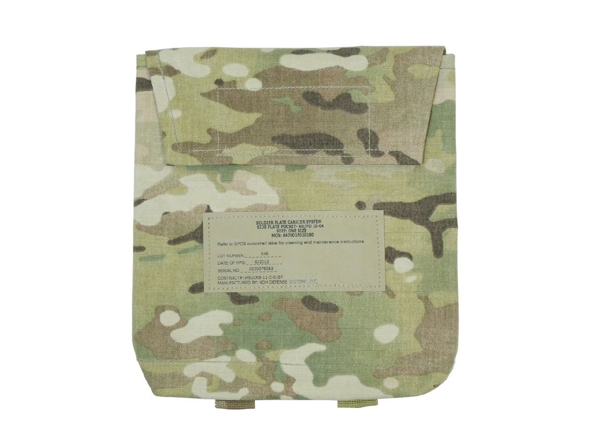 アメリカ軍 SPCS サイドプレート ポケット マルチカム 新品 デッドストック/ラベル汚れ_画像1