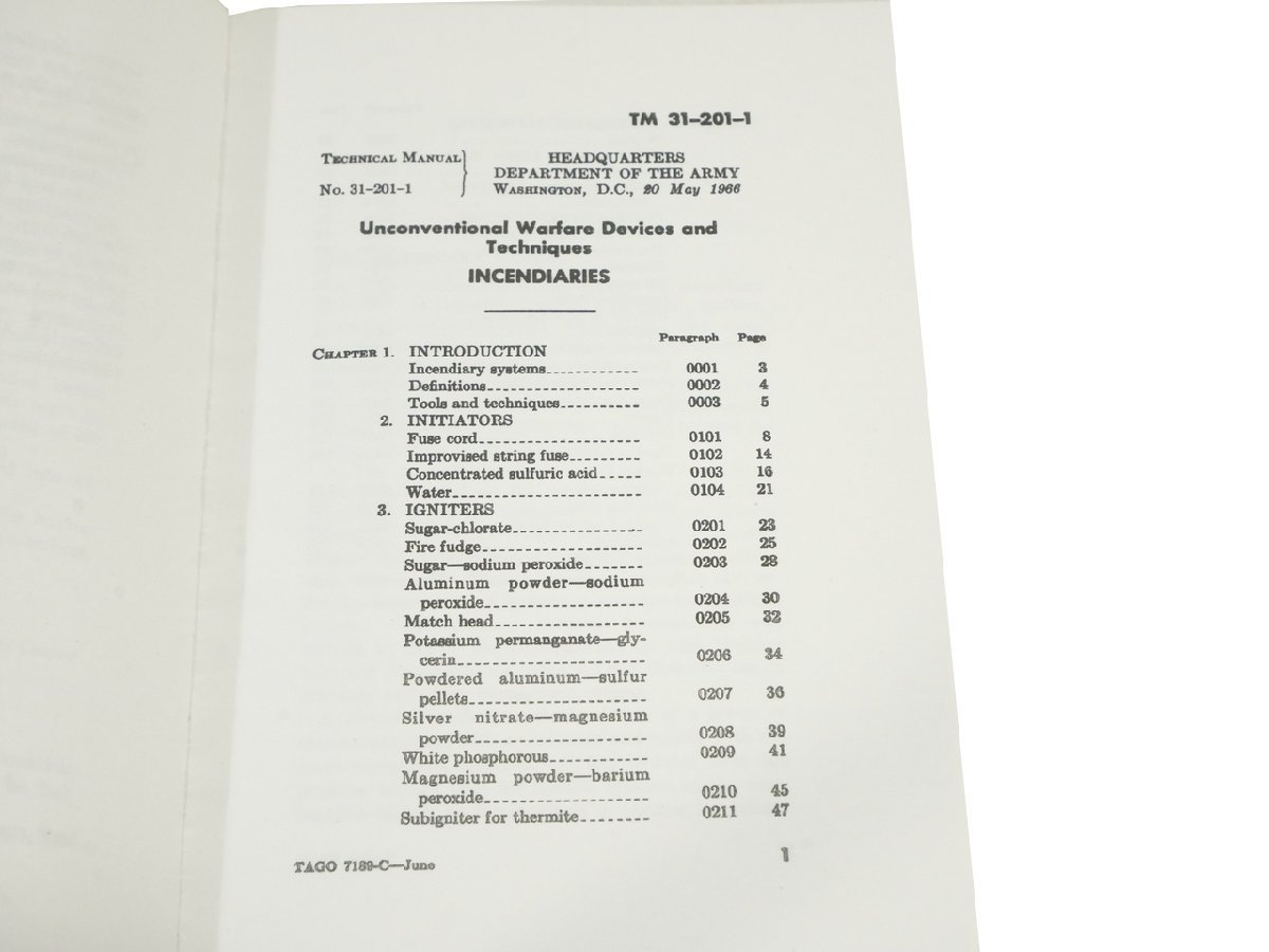 アメリカ軍 不正規戦闘のデバイスとテクニック 焼夷編 UNCONVENTIONAL WARFARE DEVICES AND TECHNIQUES INCENDIARIES 新品_画像2